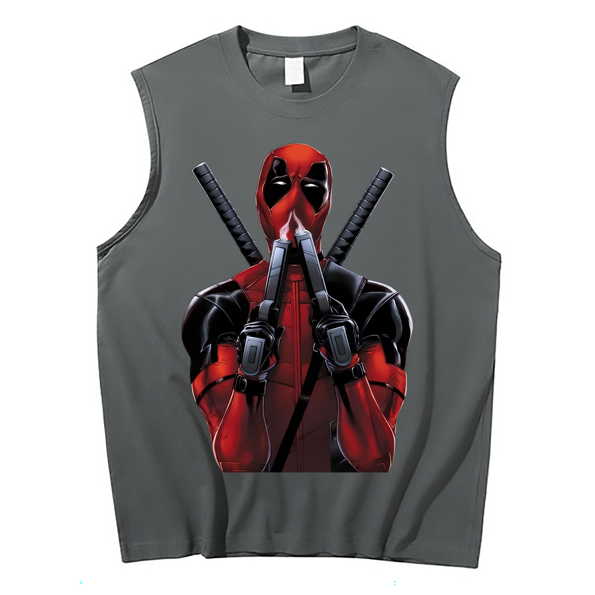 （画像用） Deadpool デッドプール コットン100％タンクトップ（フロントプリント）